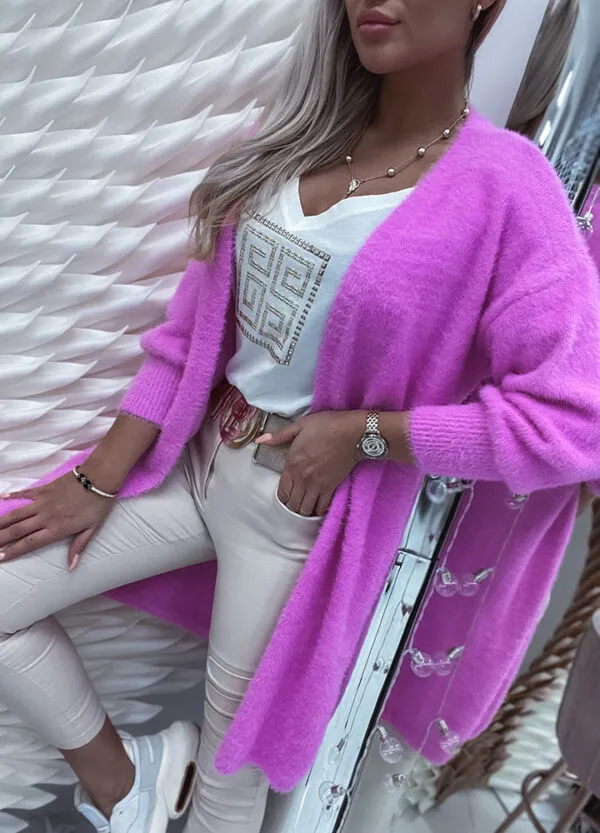 KARDIGAN ANGORA PINK-502132