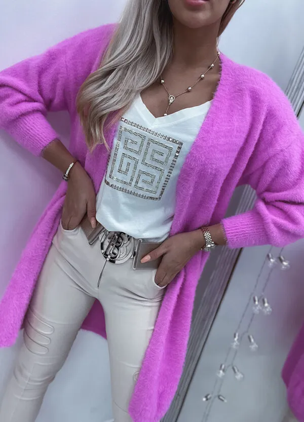 KARDIGAN ANGORA PINK-502134