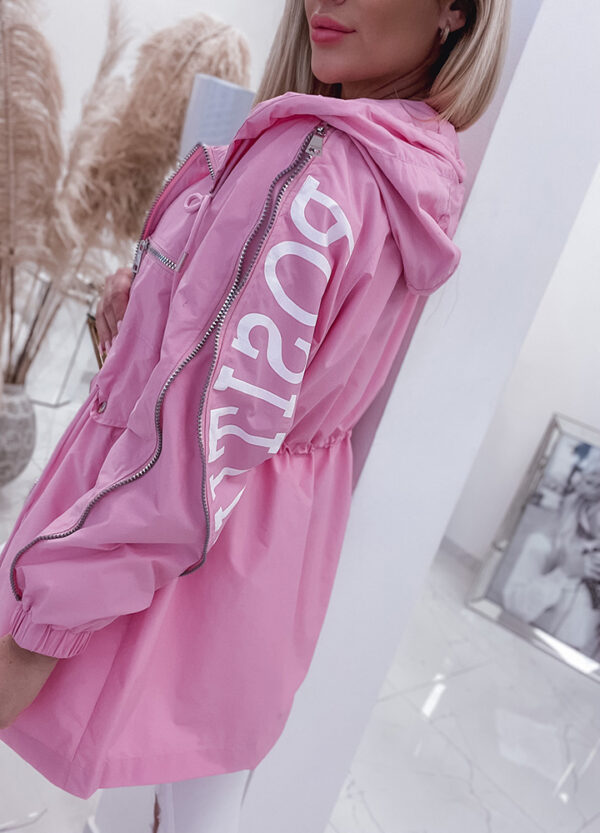 KURTKA PARKA / WIATRÓWKA PINK-513101