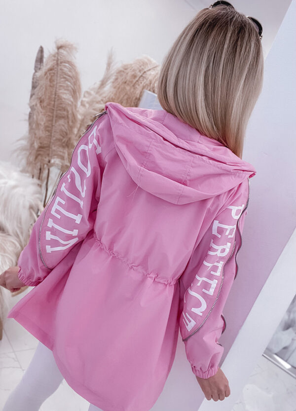 KURTKA PARKA / WIATRÓWKA PINK-513102