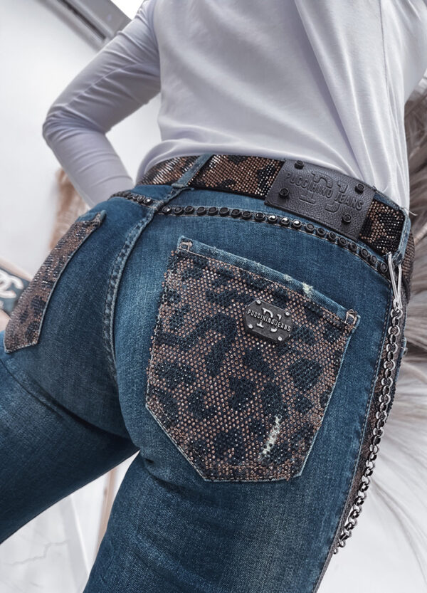 PUCCICHINO/SPODNIE JEANS SEQUINS-511307