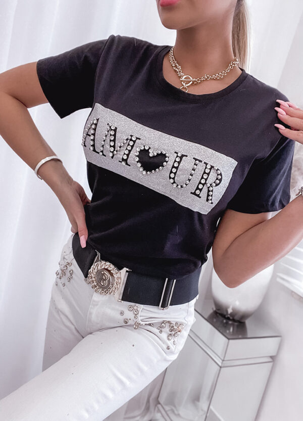 T-SHIRT AMOUR BLACK-513229