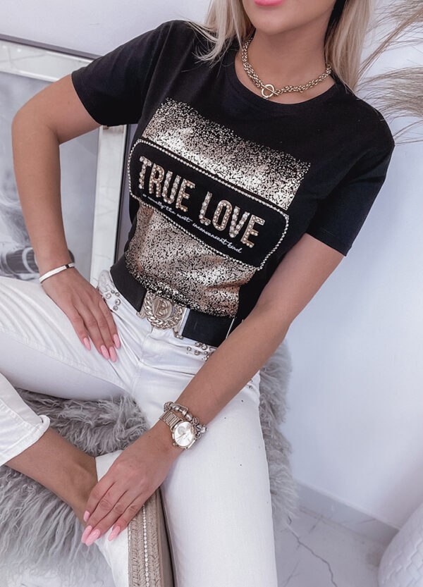 T-SHIRT TRUE LOVE BLACK-513590