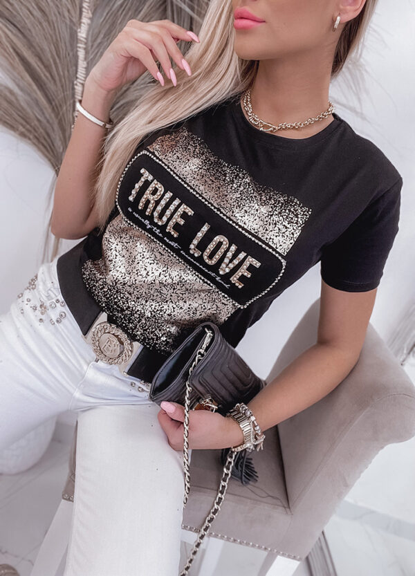 T-SHIRT TRUE LOVE BLACK-513591