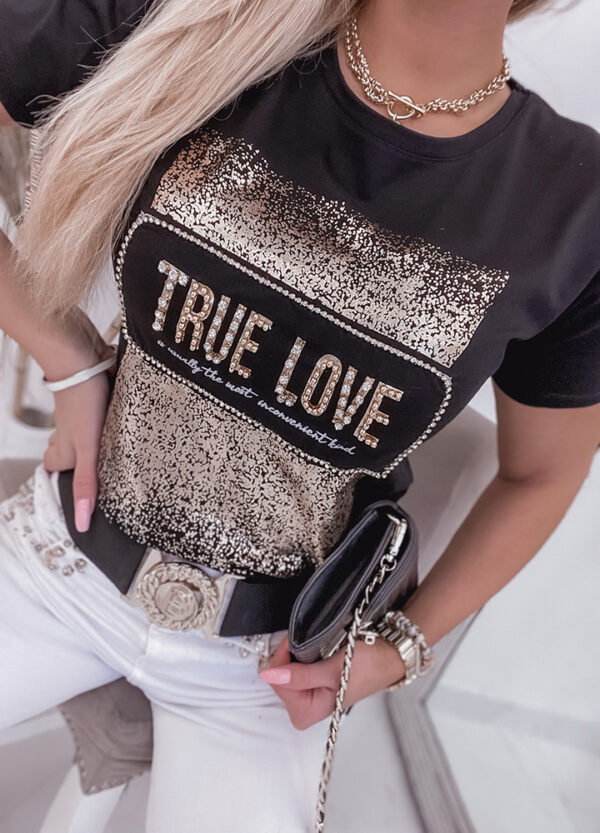 T-SHIRT TRUE LOVE BLACK-513592