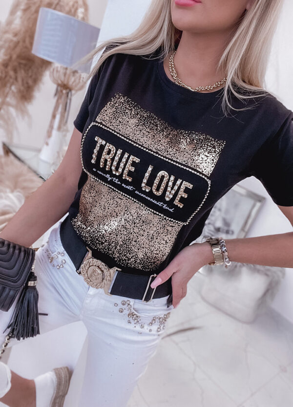 T-SHIRT TRUE LOVE BLACK-513593