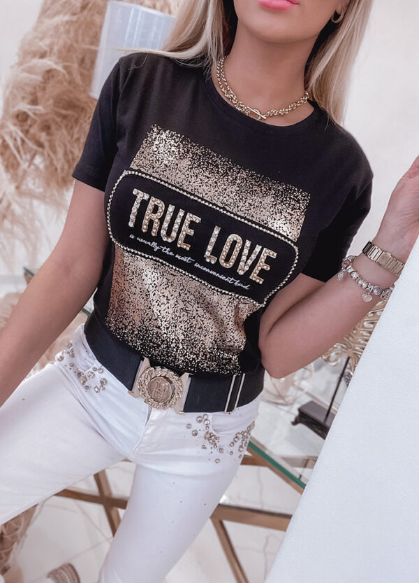 T-SHIRT TRUE LOVE BLACK-513594