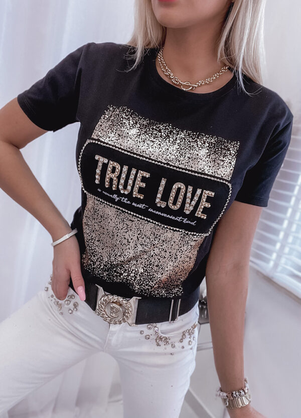 T-SHIRT TRUE LOVE BLACK-513595