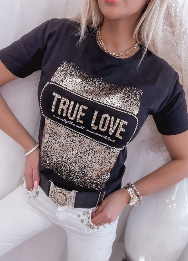 T-SHIRT TRUE LOVE BLACK-513596