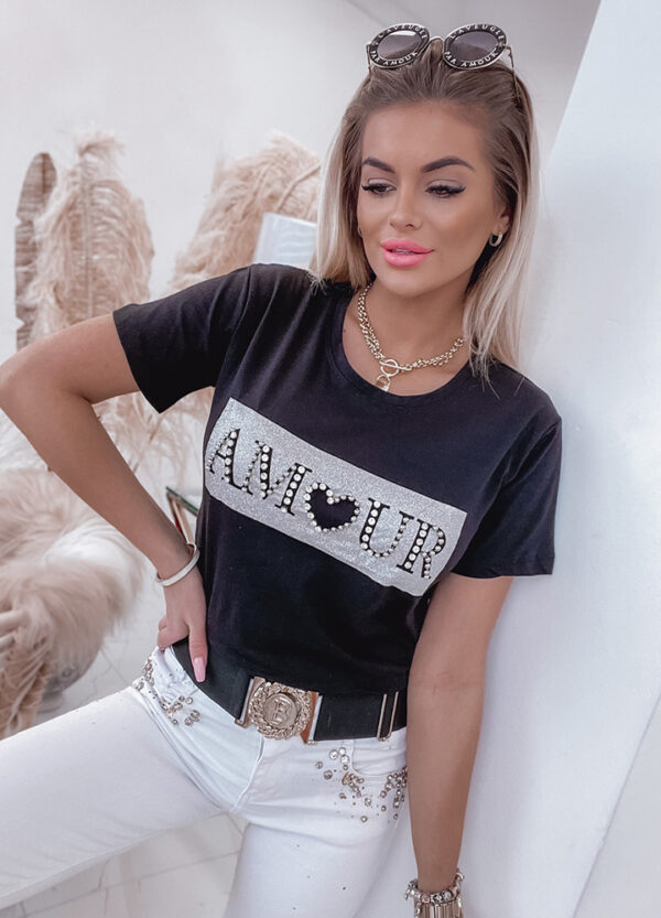 T-SHIRT AMOUR BLACK-513225