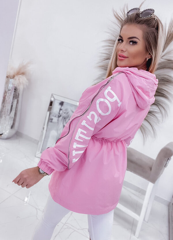 KURTKA PARKA / WIATRÓWKA PINK-513104