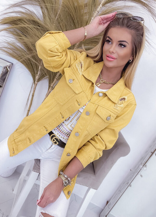 KATANA JEANSOWA YELLOW-513741