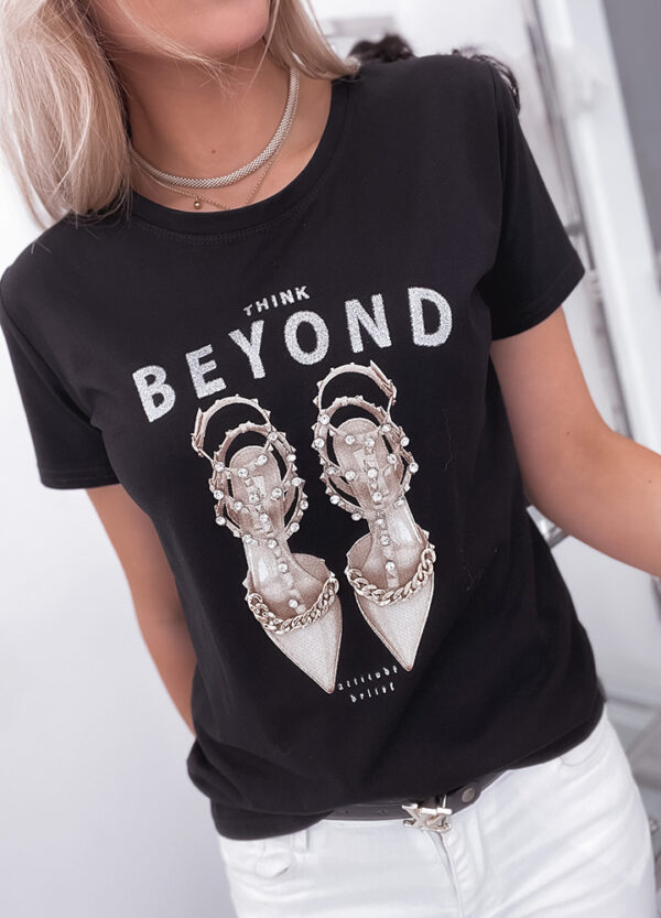 T-SHIRT Z CEKINAMI BEYOND-516876