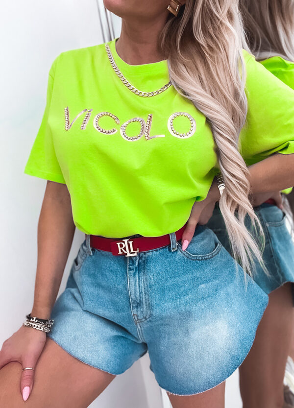 T-SHIRT VICOLO NEON GREEN -518472