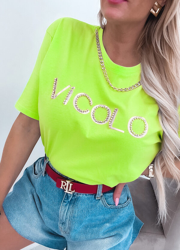 T-SHIRT VICOLO NEON GREEN -518471