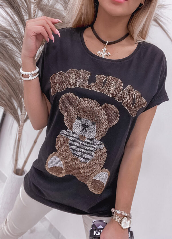 T-SHIRT HOLIDAY BEAR BLACK -515949