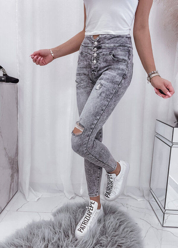 SPODNIE JEANSOWE SLIM GREY-516347