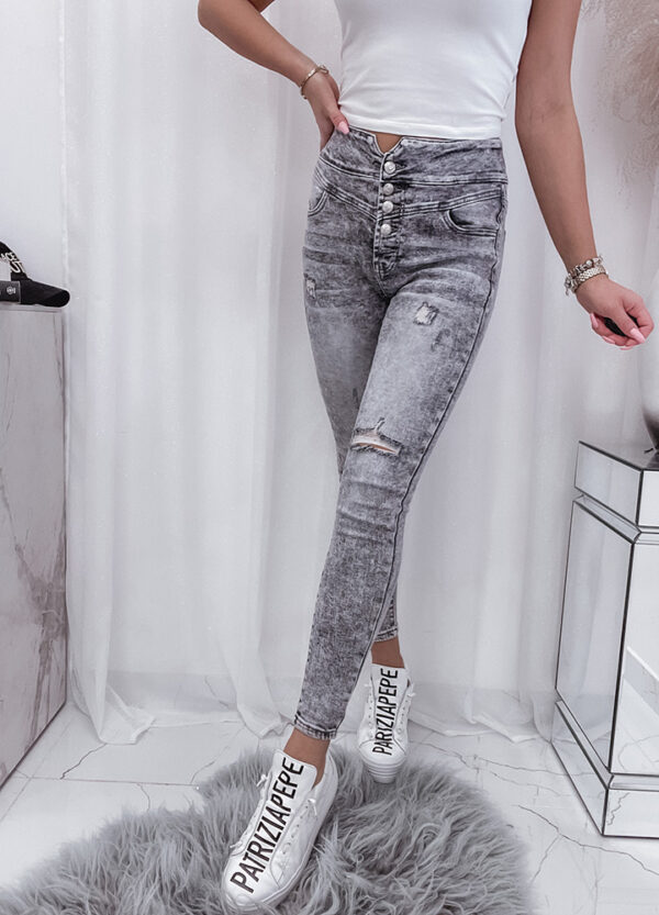 SPODNIE JEANSOWE SLIM GREY-516348