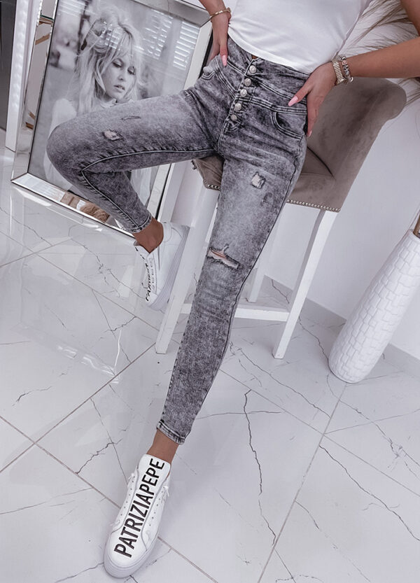 SPODNIE JEANSOWE SLIM GREY-516351