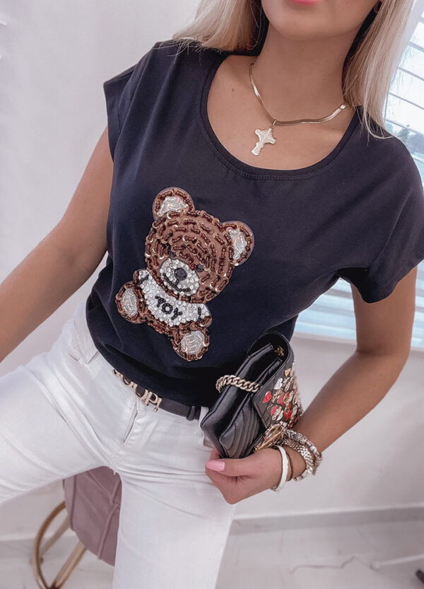 T-SHIRT TEDDY BLACK -516328