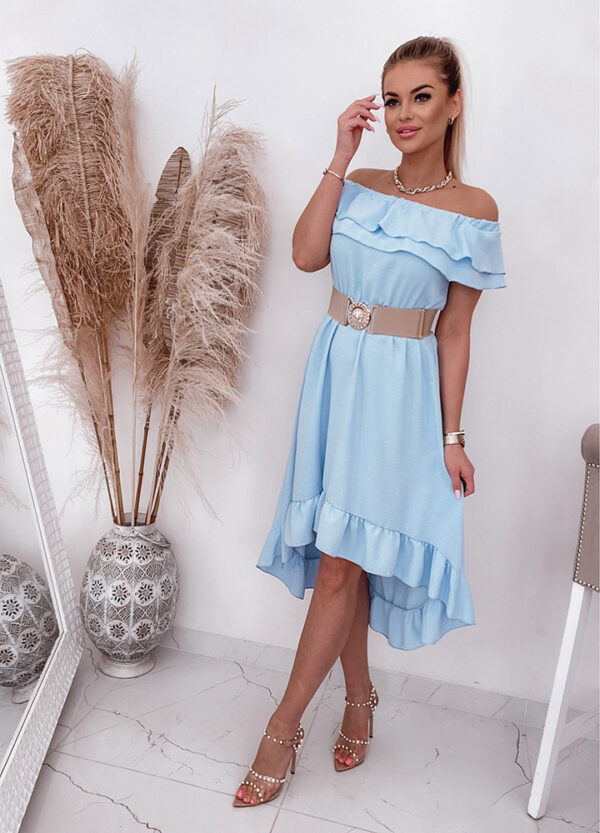 KOKTAJLOWA SUKIENKA HISZPANKA BABY BLUE-526573