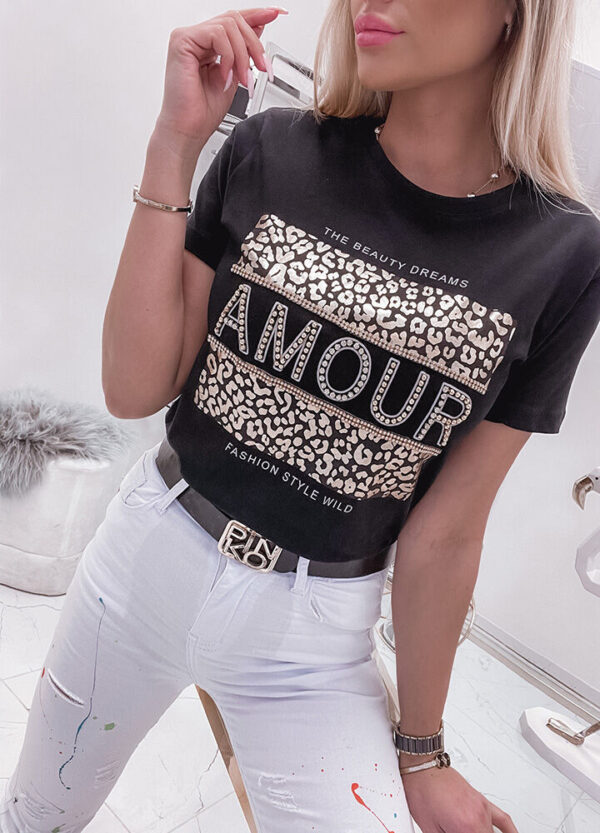 T-SHIRT AMOUR SEQUINS-524562