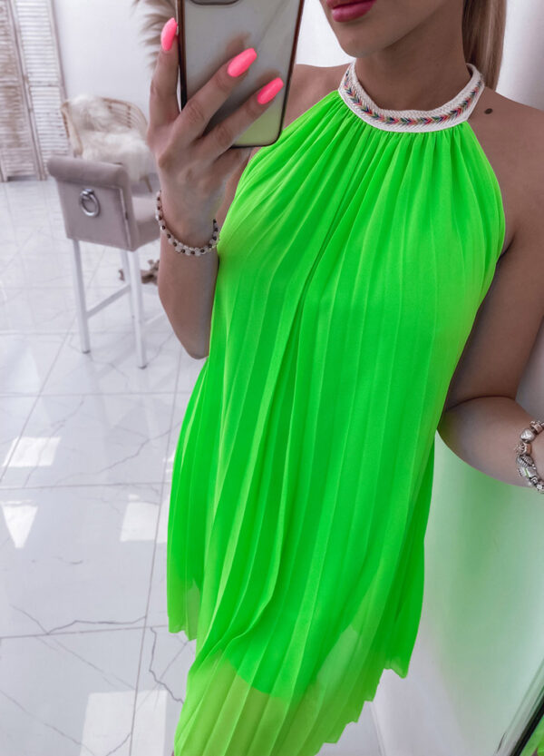 PLISOWANA SUKIENKA NEON-534870