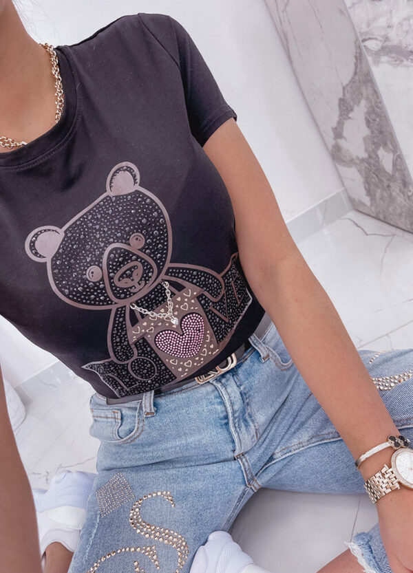 T-SHIRT LOVE BEAR BLACK-538754