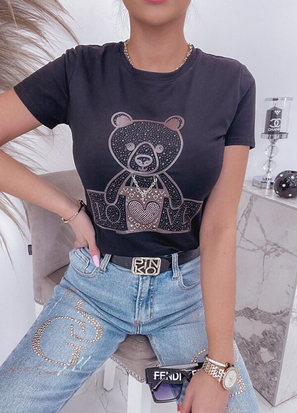 T-SHIRT LOVE BEAR BLACK-538755