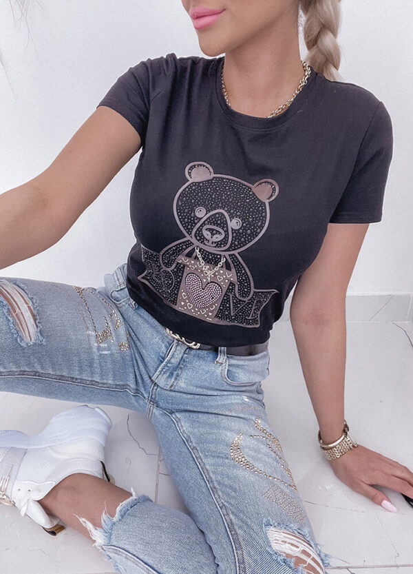 T-SHIRT LOVE BEAR BLACK-538758