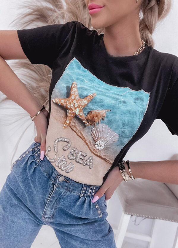 T-SHIRT Z NADRUKIEM STARFISH-0