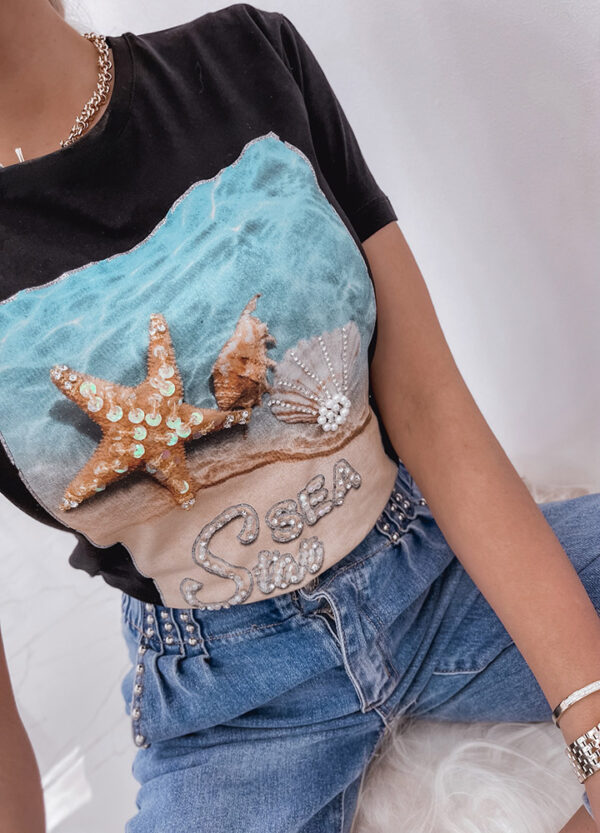 T-SHIRT Z NADRUKIEM STARFISH-538636