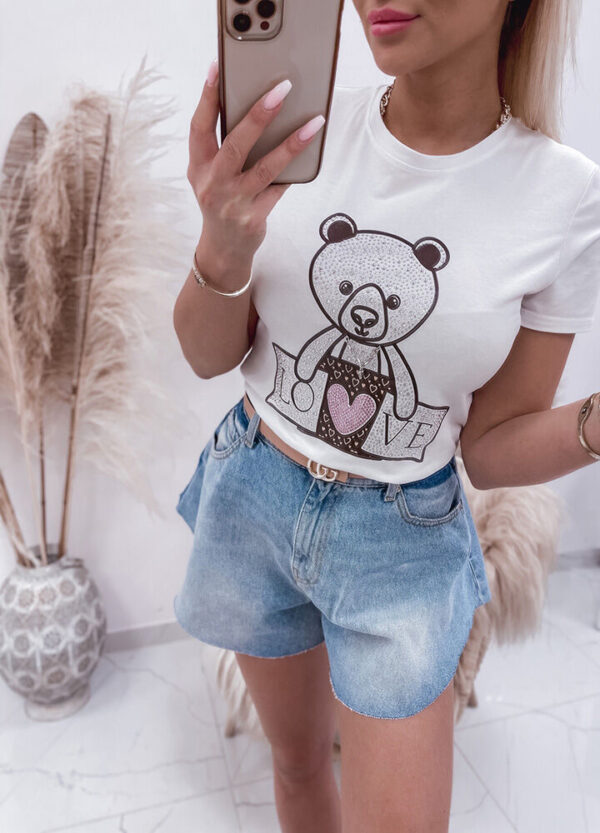 T-SHIRT LOVE BEAR WHITE-537299