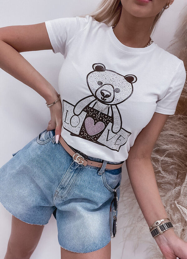 T-SHIRT LOVE BEAR WHITE-537301