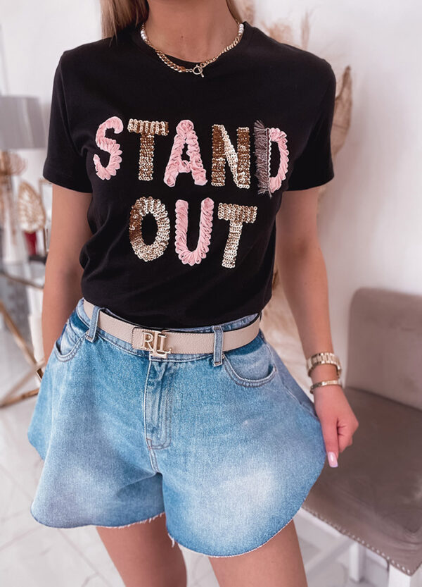 T-SHIRT STAND OUT BLACK-538148