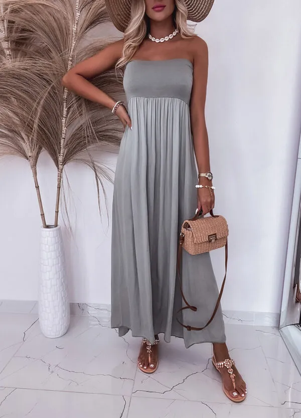 SUKIENKA MAXI KHAKI-542840