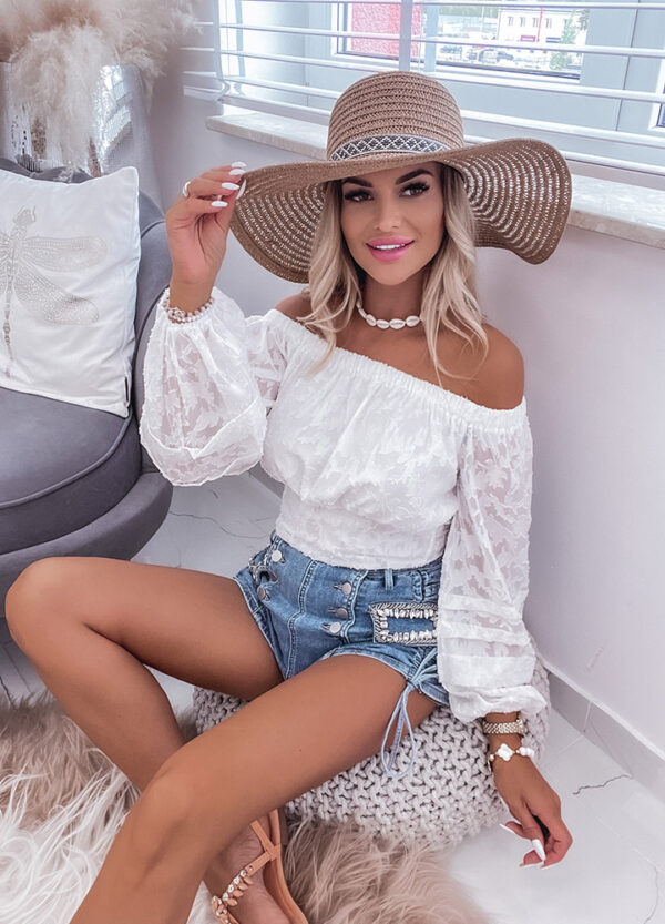 BLUZKA HISZPANKA BOHO WHITE-542661