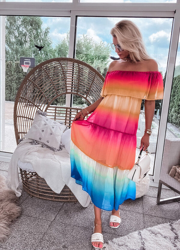 SUKIENKA HISZPANKA MAXI RAINBOW-0