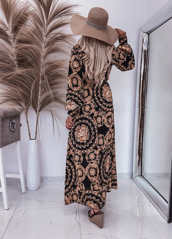 SUKIENKA MAXI GOLD PRINT-552480