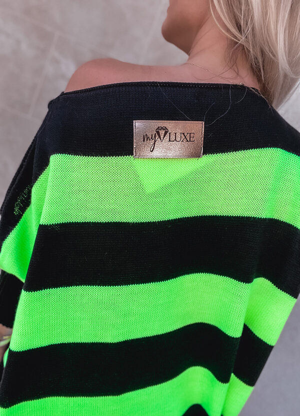 MY VOGUE / SWETER NEON GREEN / DŁUŻSZY TYŁ-554555