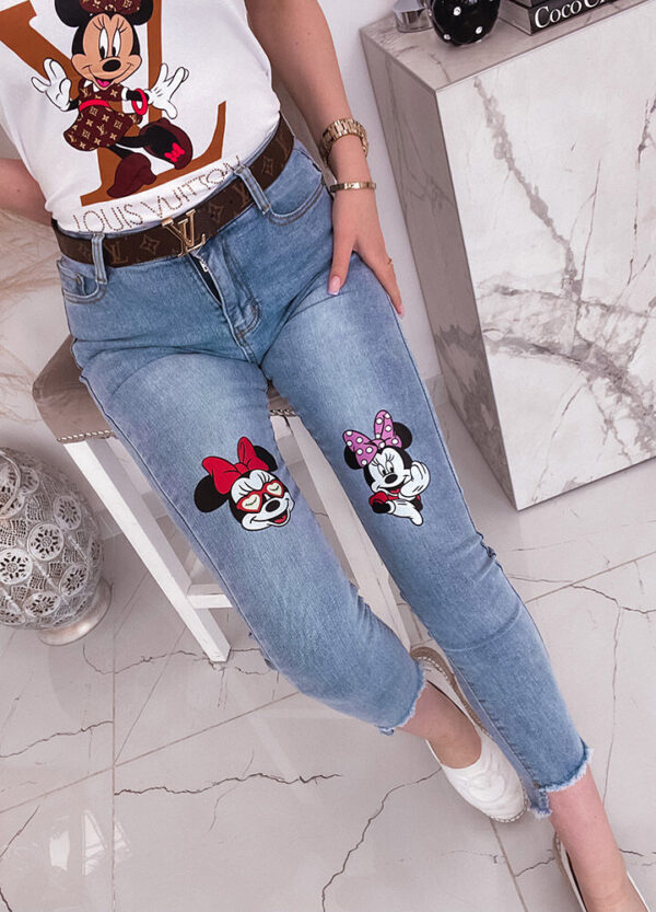 SPODNIE JEANSOWE SLIM MICKEY-0