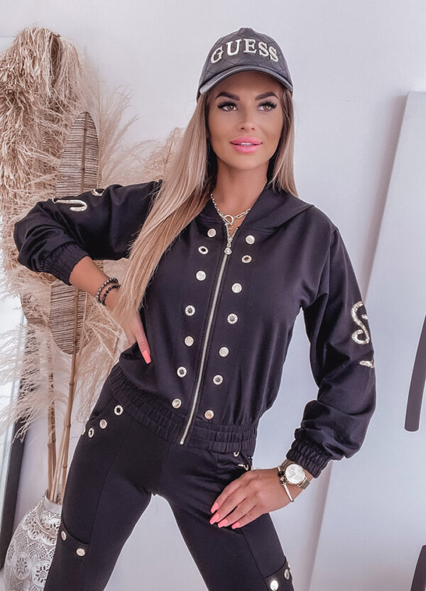 DRES / BLUZA BOMBER + SPODNIE ZE ŚCIĄGACZEM-558949