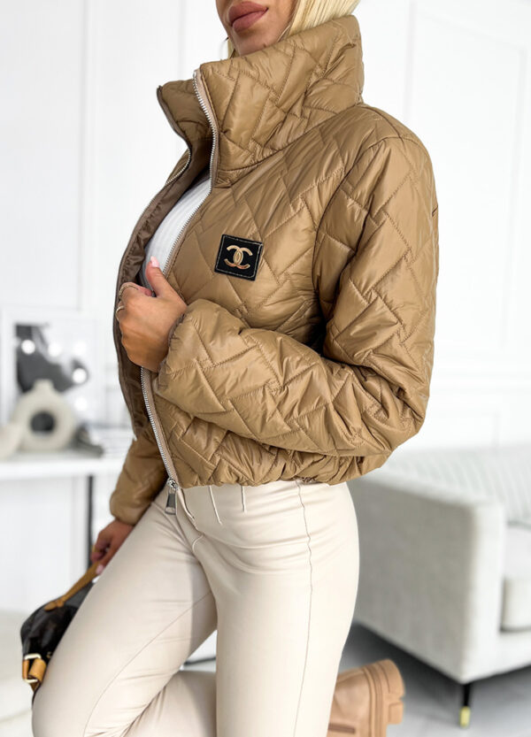 PIKOWANA KURTKA BOMBER / BROWN SUGAR-569432