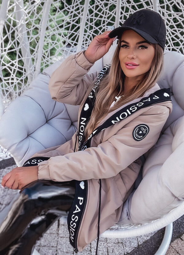 OCIEPLANY PŁASZCZ / PARKA BEIGE-566521