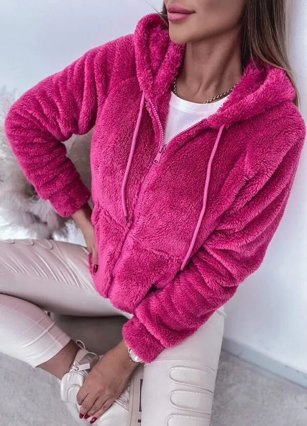 PLUSZOWA BLUZA MAGENTA-569399