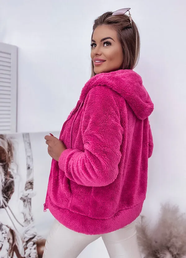 PLUSZOWA BLUZA MAGENTA-569403