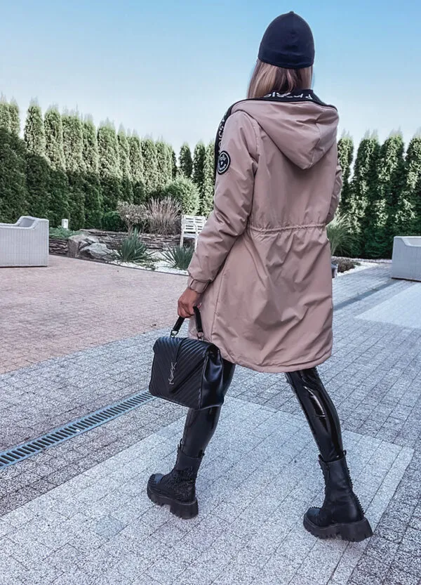 OCIEPLANY PŁASZCZ / PARKA BEIGE-566524