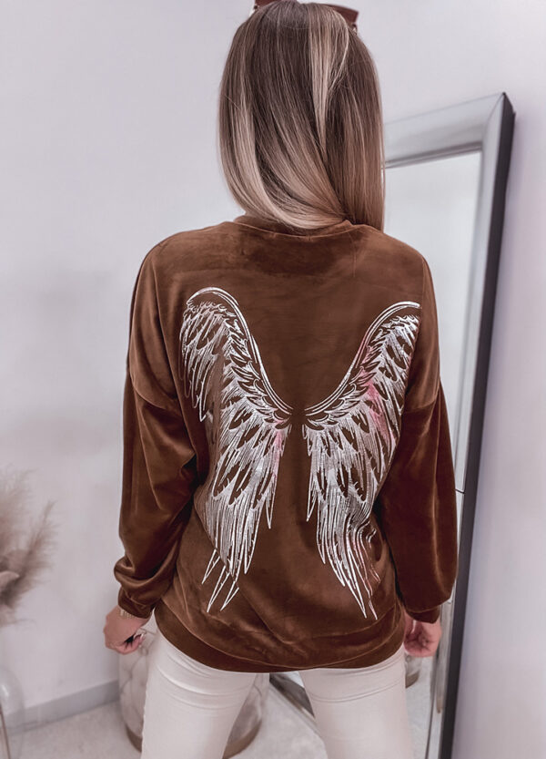 WELUROWA BLUZA WINGS-580883