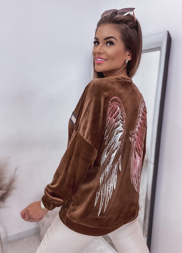 WELUROWA BLUZA WINGS-580886