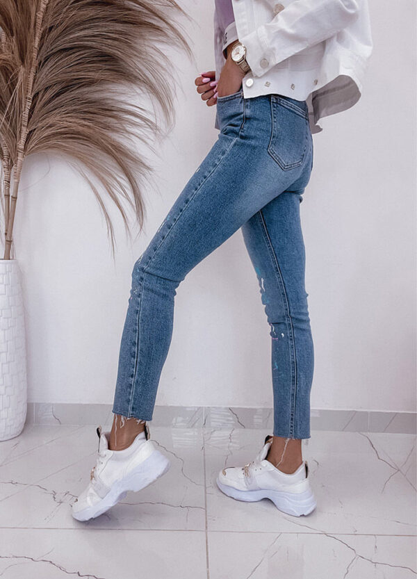 SPODNIE JEANSOWE FARBOWANE DENIM-589691